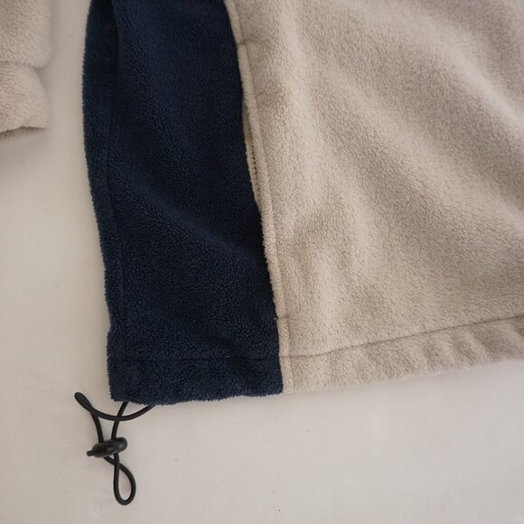 Vintage '90S Penmans Taupe Navy Fleece Zip Up Hiking Outdoor Sweater 2XL - Picture 6 of 8